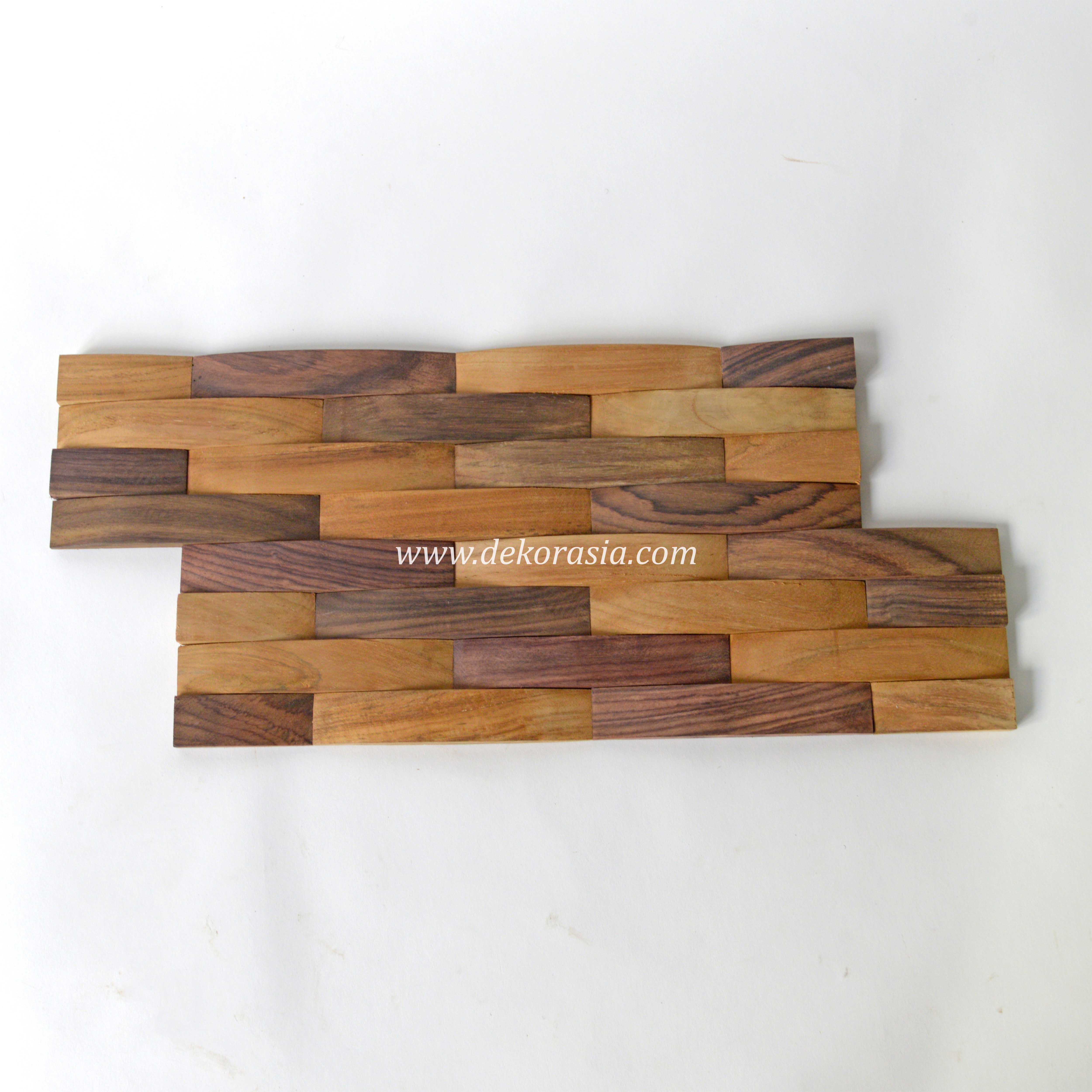 Wood Wall Cladding Wave Mix Premium Wall Cladding for Home Wall Decoration